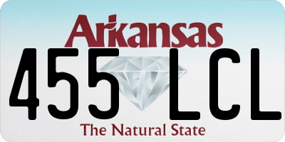 AR license plate 455LCL