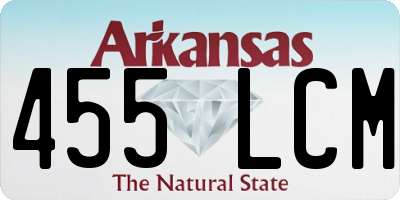 AR license plate 455LCM
