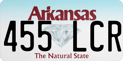 AR license plate 455LCR