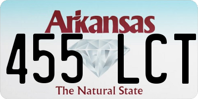 AR license plate 455LCT
