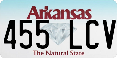 AR license plate 455LCV