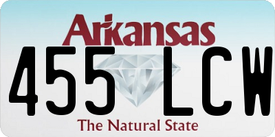 AR license plate 455LCW