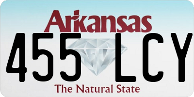 AR license plate 455LCY