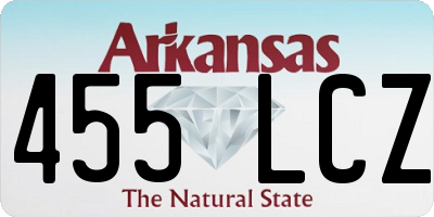 AR license plate 455LCZ
