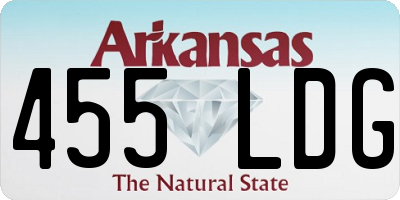 AR license plate 455LDG
