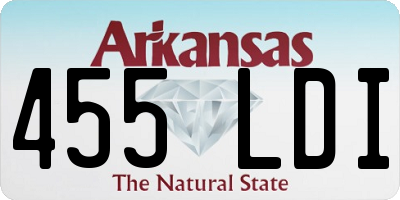 AR license plate 455LDI