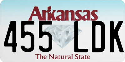 AR license plate 455LDK