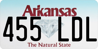 AR license plate 455LDL