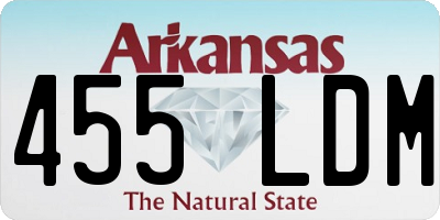 AR license plate 455LDM
