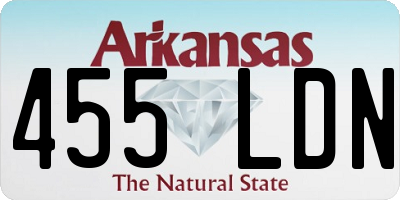 AR license plate 455LDN