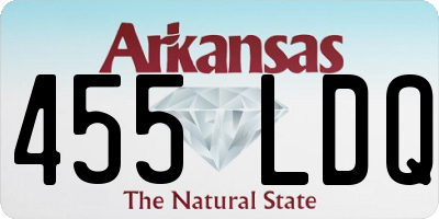 AR license plate 455LDQ