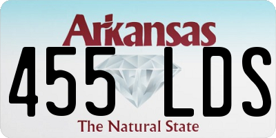 AR license plate 455LDS