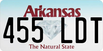 AR license plate 455LDT