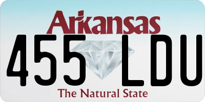 AR license plate 455LDU