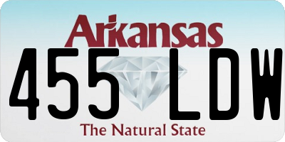 AR license plate 455LDW