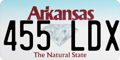 AR license plate 455LDX