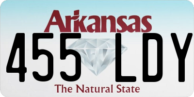 AR license plate 455LDY