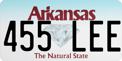 AR license plate 455LEE