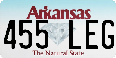 AR license plate 455LEG