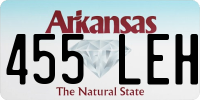 AR license plate 455LEH