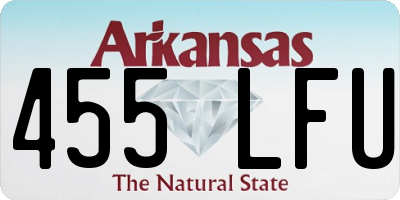AR license plate 455LFU
