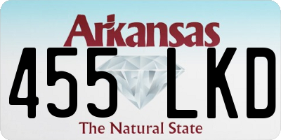AR license plate 455LKD