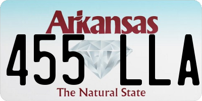 AR license plate 455LLA
