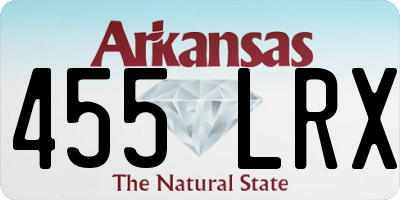 AR license plate 455LRX