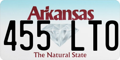 AR license plate 455LTO