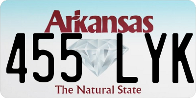 AR license plate 455LYK