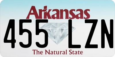 AR license plate 455LZN