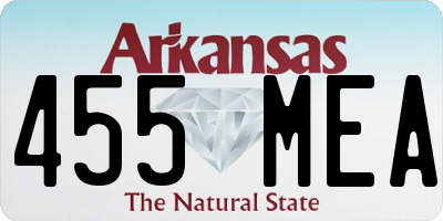 AR license plate 455MEA