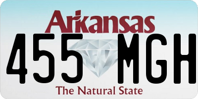 AR license plate 455MGH