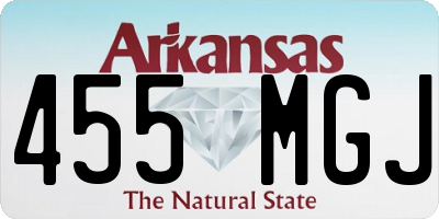 AR license plate 455MGJ
