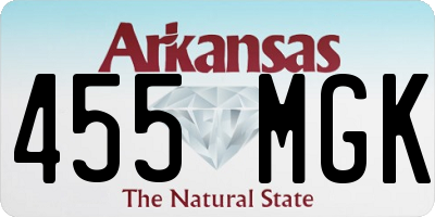 AR license plate 455MGK