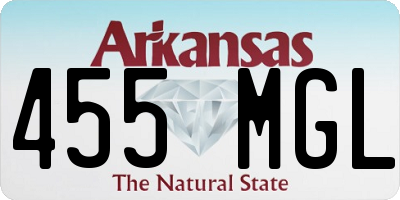 AR license plate 455MGL