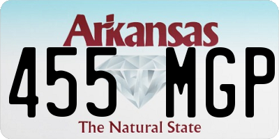 AR license plate 455MGP