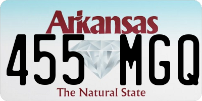 AR license plate 455MGQ