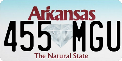 AR license plate 455MGU
