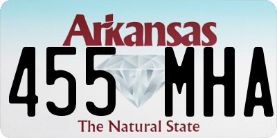 AR license plate 455MHA