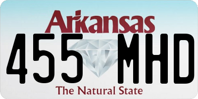 AR license plate 455MHD