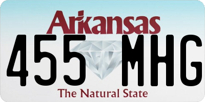 AR license plate 455MHG