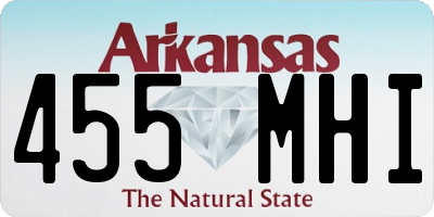 AR license plate 455MHI