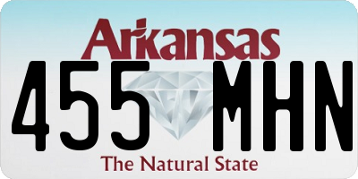 AR license plate 455MHN