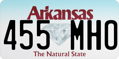 AR license plate 455MHO
