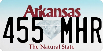 AR license plate 455MHR