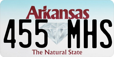 AR license plate 455MHS