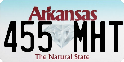 AR license plate 455MHT