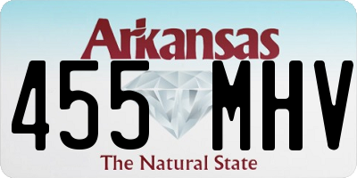 AR license plate 455MHV