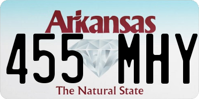 AR license plate 455MHY